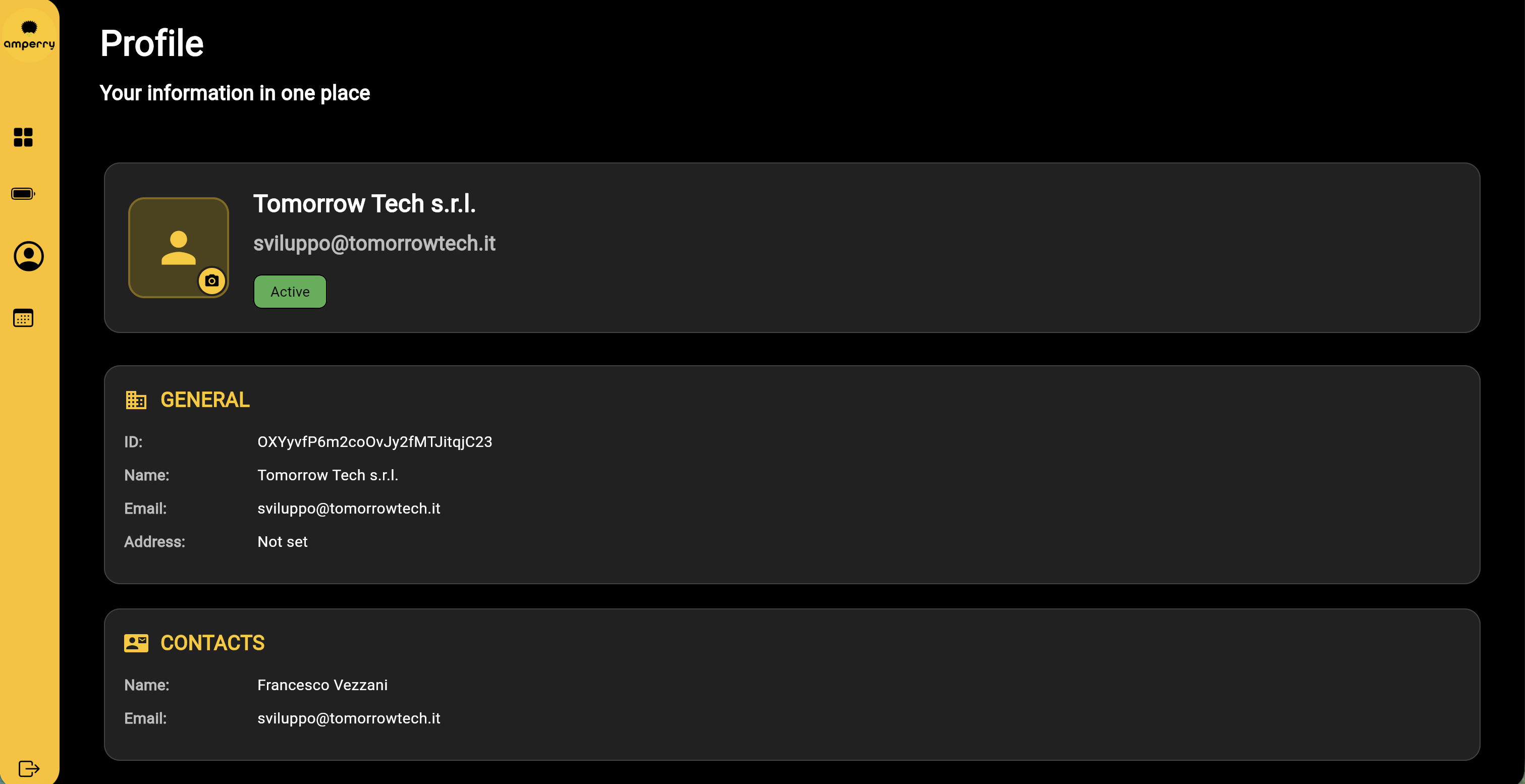 Profile Page
